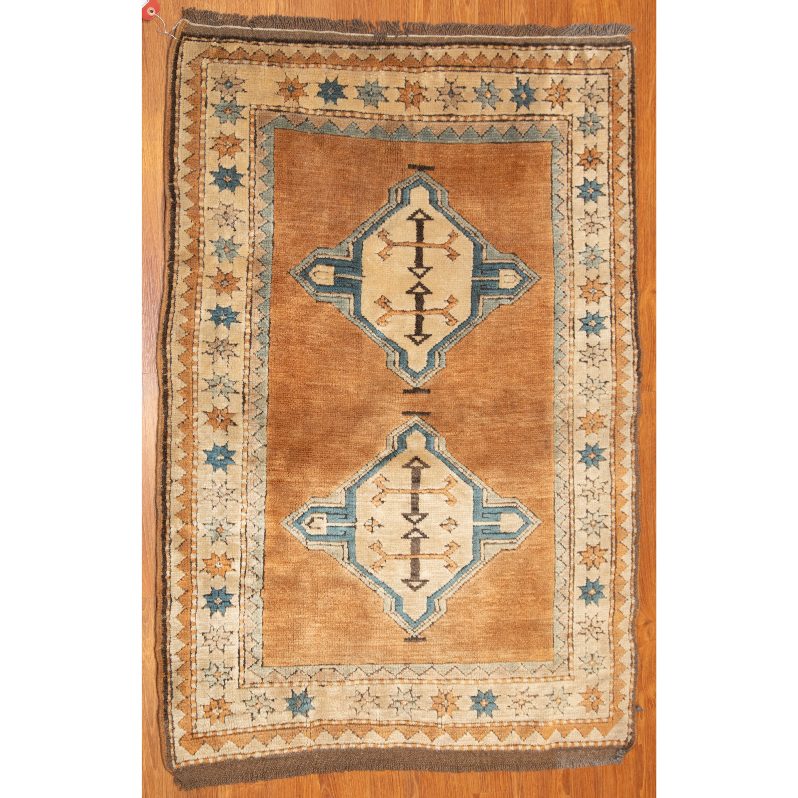 Appraisal: TURKISH RUG X Fourth quarter- th century hand-knotted wool pile