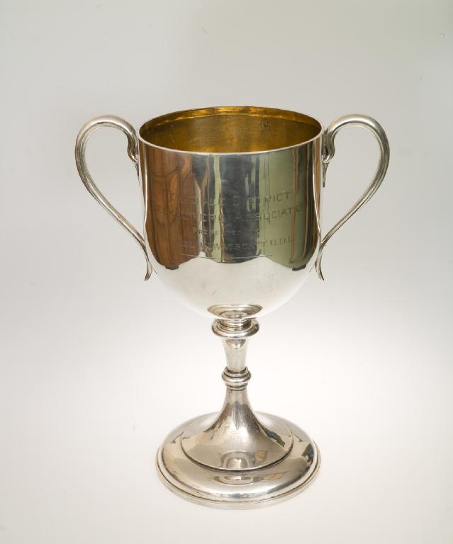 Appraisal: LOCAL INTEREST LATE VICTORIAN SILVER TWO-HANDLED TROPHY WALTER JOHN BARNARD