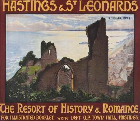 Appraisal: ANONYMOUS HASTINGS St LEONARDS lithograph in colours printed by Haycock