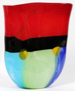 Appraisal: CONTEMPORARY ART GLASS VASE LATE TH C CONTEMPORARY ART GLASS