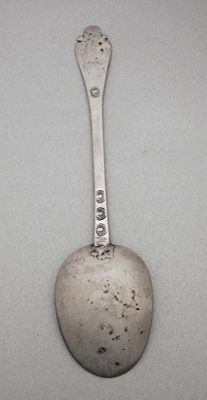 Appraisal: A Charles II spoon scratched with a stylised foliate motif