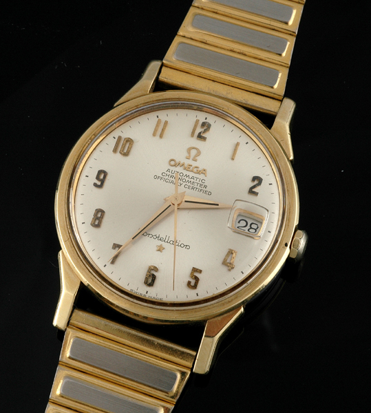 Appraisal: A GENTS OMEGA CONSTELLATION WRISTWATCH Circa Having a round silvered