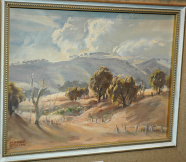 Appraisal: AMBROSE GRIFFIN VIEW OMEO OIL ON CANVAS BOARD