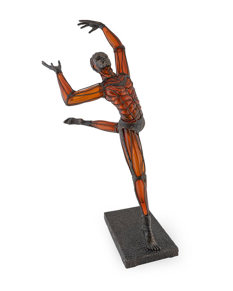 Appraisal: David Bennett American b Salmon Rose Dancer David Bennett American