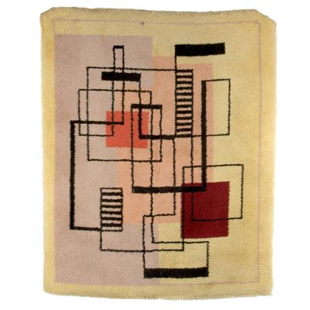 Appraisal: Art Deco Throw Rug Estimate -