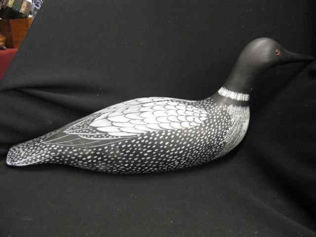 Appraisal: Crossman Carved Painted Decoyof a Coot '' long