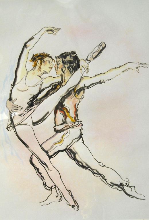 Appraisal: Donald Hamilton Fraser born - 'Pas De Deux' signed and