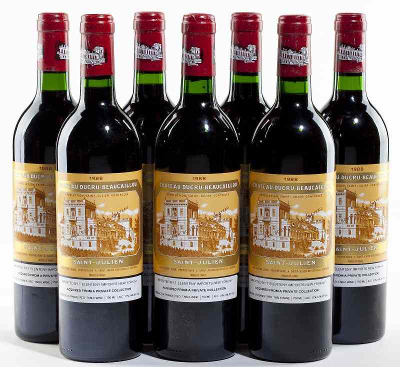 Appraisal: Chateau Ducru-BeaucaillouSt Julien bottles into neck bn''Shows outstanding structure and