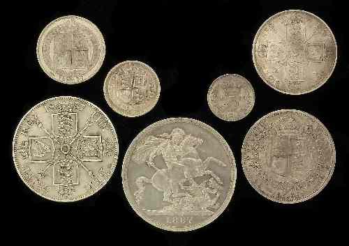 Appraisal: A Victoria Jubilee set of seven silver coins - From