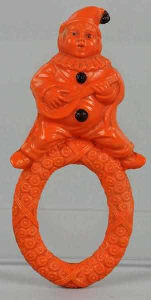 Appraisal: Celluloid Halloween Boy Clown Rattle Condition Excellent Size - T