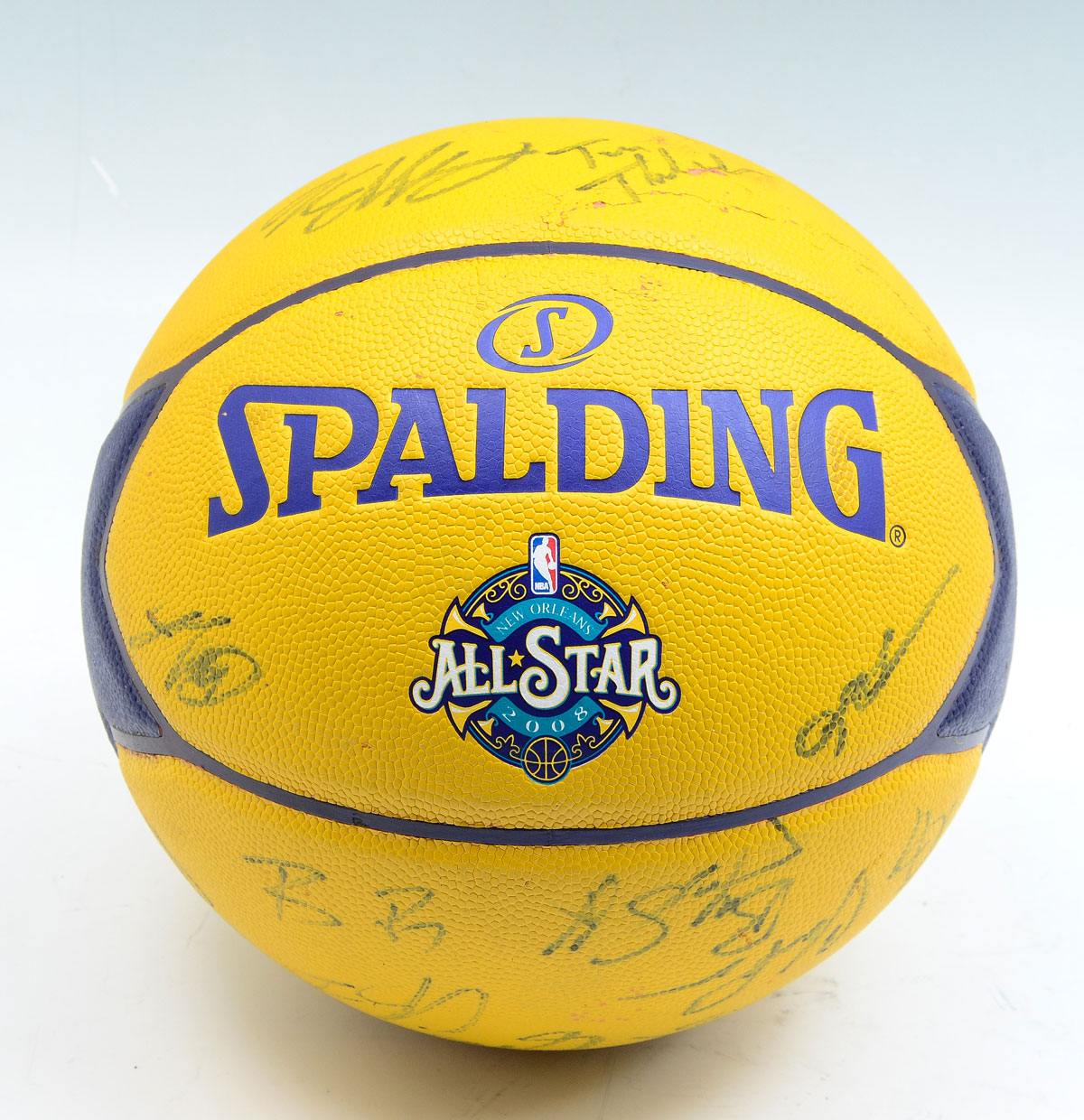 Appraisal: NBA ALL-STAR AUTOGRAPHED BASKETBALL Confirmed autographs are the coaches Byron