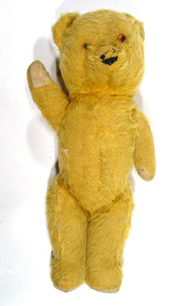 Appraisal: s golden teddy bear with growler cm high