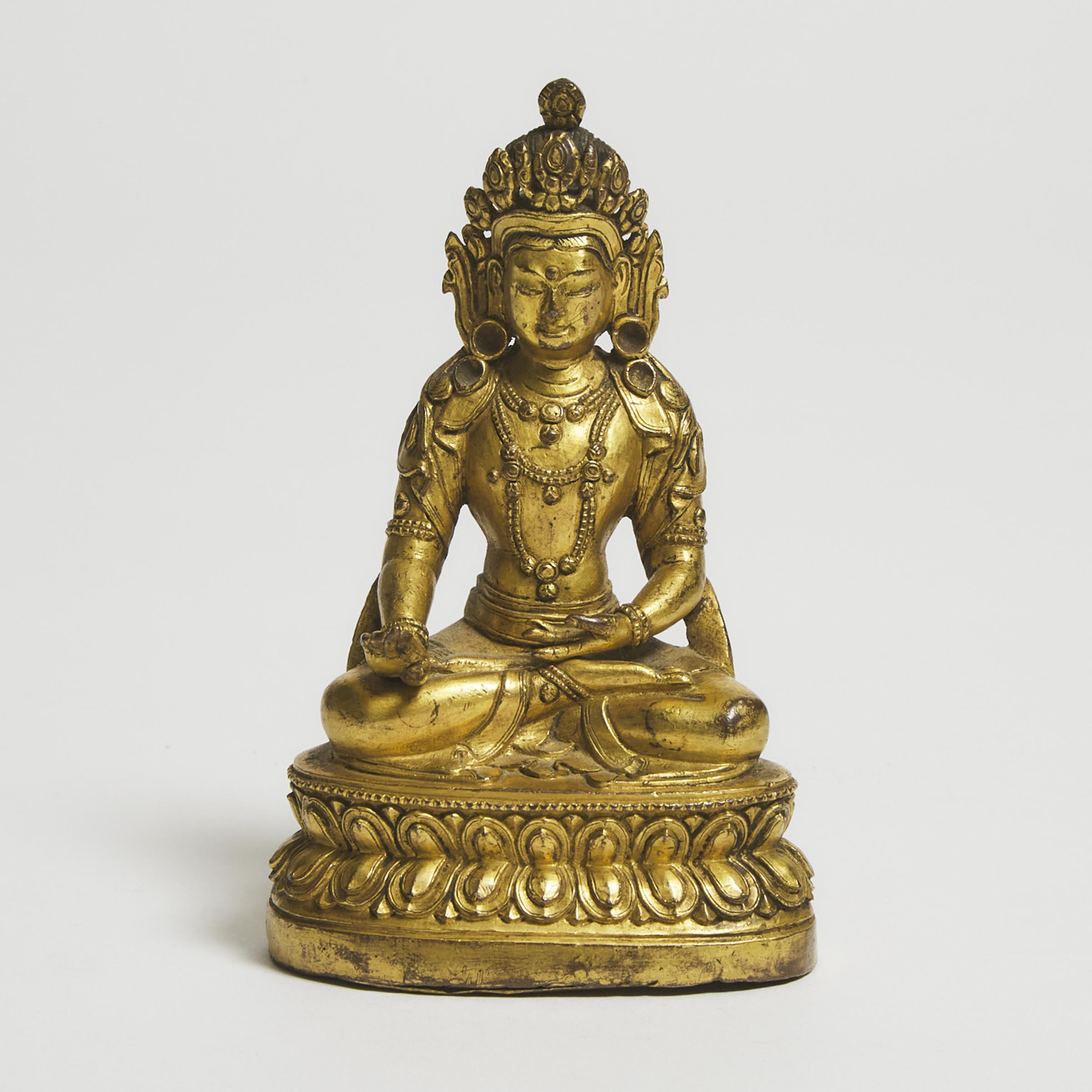 Appraisal: A Gilt Bronze Figure of Avalokiteshvara East Tibet th Century