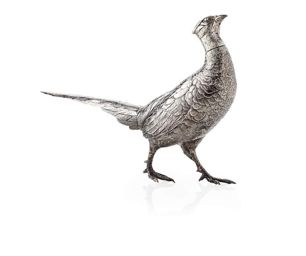 Appraisal: A pheasant import marks for standing naturally removable head Maximum