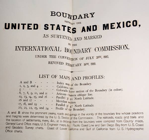 Appraisal: INTERNATIONAL BOUNDARY COMMISSION titles Boundary Between the United States and