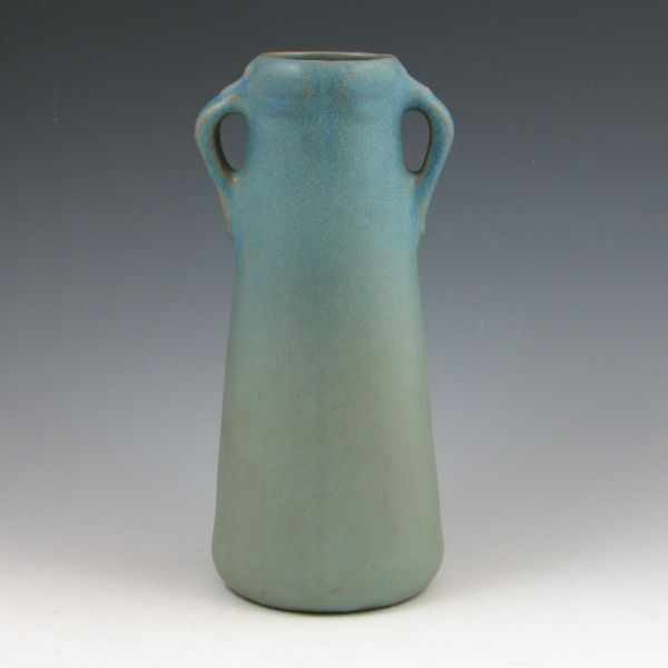 Appraisal: Van Briggle Arts Crafts vase in matte blue with dragonfly