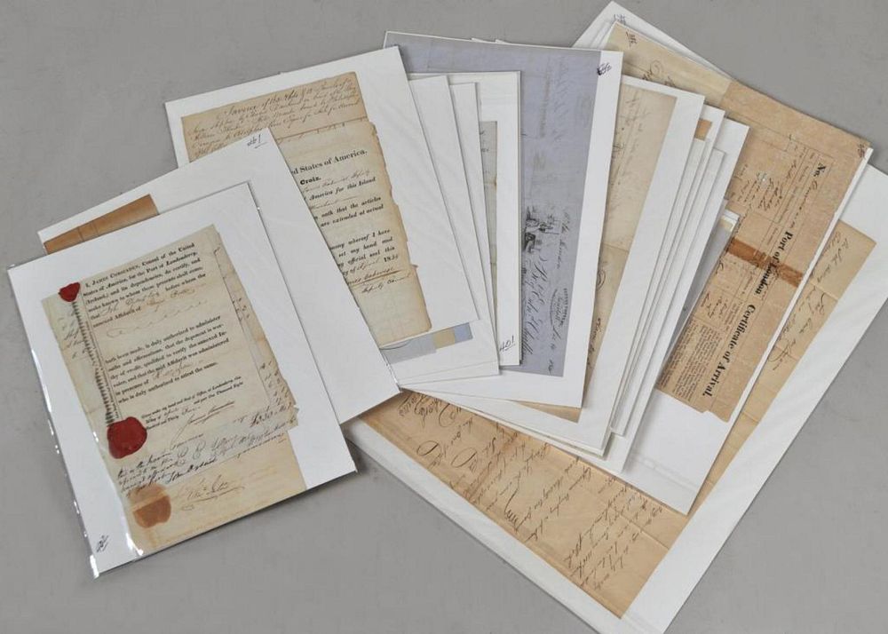 Appraisal: Group of th C Consular Certificates from many foreign ports