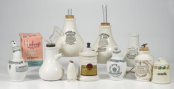 Appraisal: LARGE LOT OF PORCELAIN AND EARTHENWARE INHALERS VAPORIZERS AND ATOMIZERS