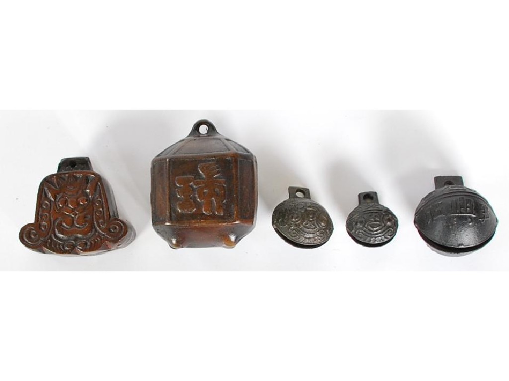 Appraisal: CAST BRONZE BUDDHIST BELLS AND OTHERS