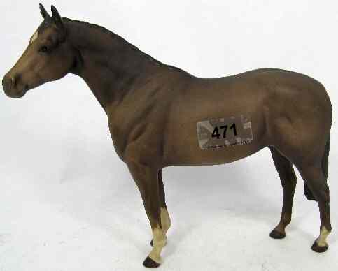 Appraisal: Beswick Large Thoroughbred Stallion in an Unusual Charcoal Grey Colourway