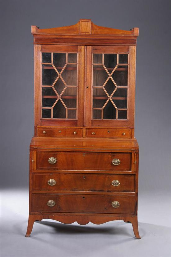 Appraisal: NEW ENGLAND FEDERAL LADY'S WRITING DESK early th century Upper