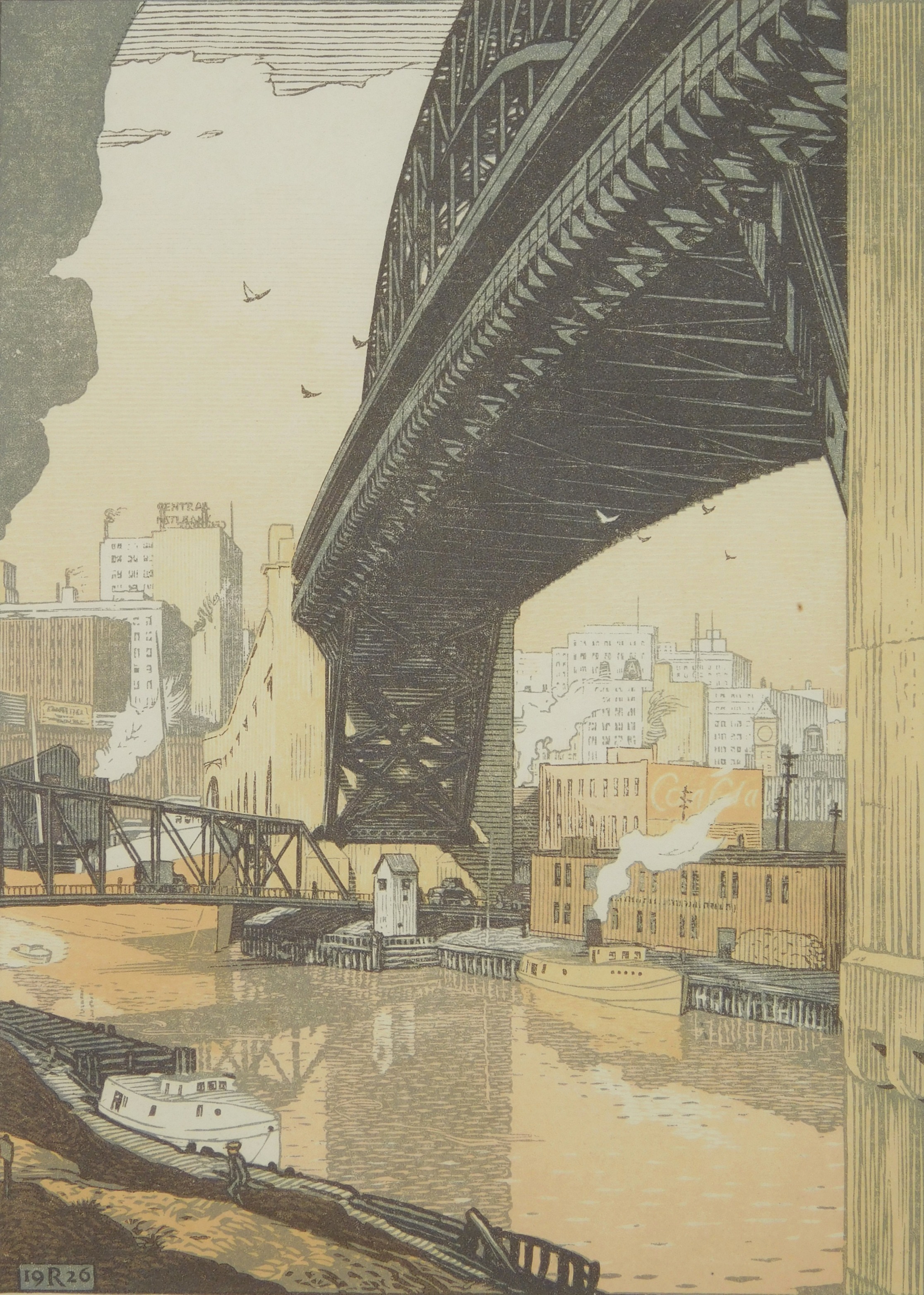 Appraisal: Rudolph Ruzicka - The High Level Bridge Cleveland'' A landmark