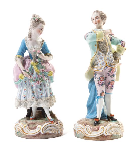 Appraisal: Sale Lot A Pair of Continental Porcelain Figures likely samson