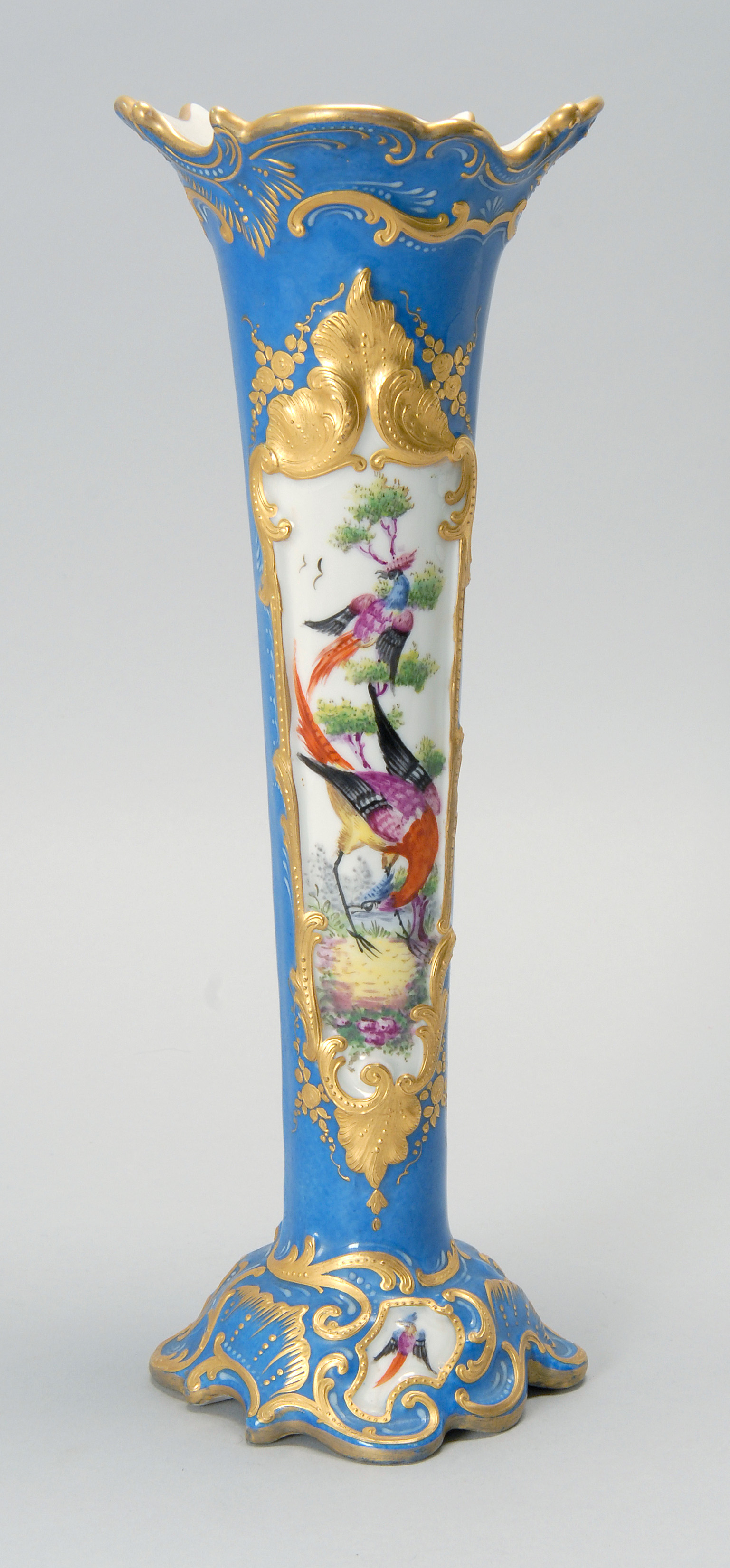 Appraisal: S VRES-STYLE PORCELAIN VASE th CenturyIn the th Century style