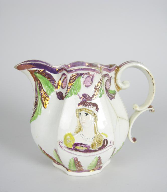 Appraisal: A pink lustre Jug commemorating the marriage of Princess Charlotte