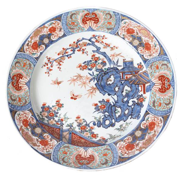 Appraisal: An Imari porcelain charger Meiji period diameter in