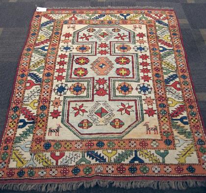 Appraisal: Turkish Kazak design rug th century