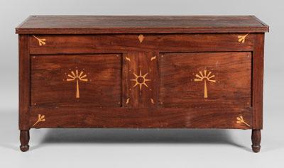 Appraisal: Rare Federal Inlaid Blanket Chest attributed to Hall County Georgia