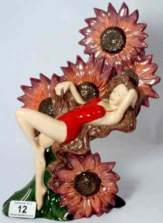 Appraisal: Carltonware Figure Sunflower Limited Edition Trial Colourway in Red Bather