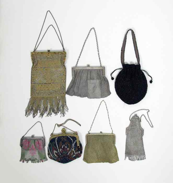 Appraisal: PC VINTAGE MESH PURSES To include a '' x ''