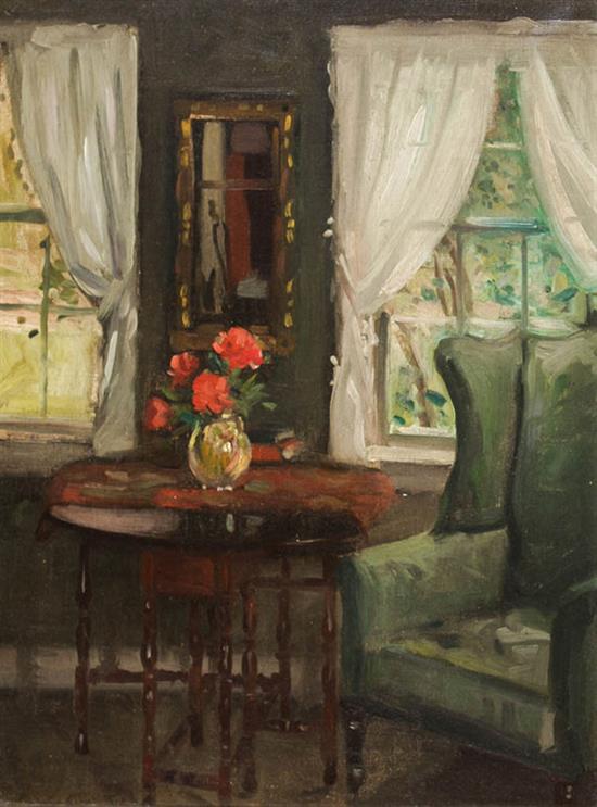 Appraisal: Augustus Vincent Tack American - Interior Signed Augustus Vincent Tack