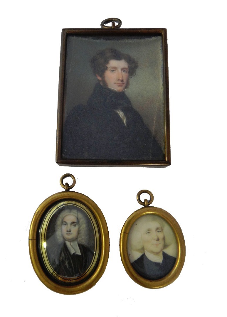 Appraisal: Samuel John Stump - British portrait miniature on ivory of