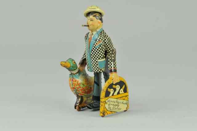 Appraisal: JOE PENNER AND HIS DUCK Louis Marx lithographed tin amusing