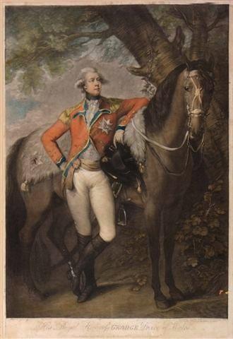 Appraisal: AFTER THOMAS GAINSBOROUGHHis Royal Highness George Prince of Wales coloured