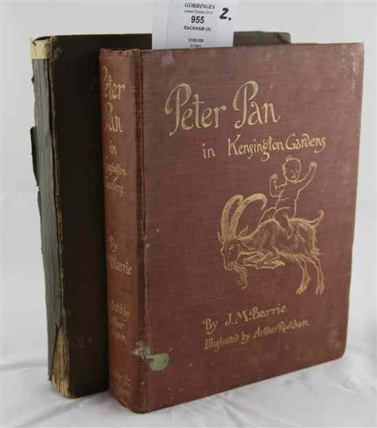 Appraisal: RACKHAM A illus PETER PAN IN KENSINGTON GARDENS first edition