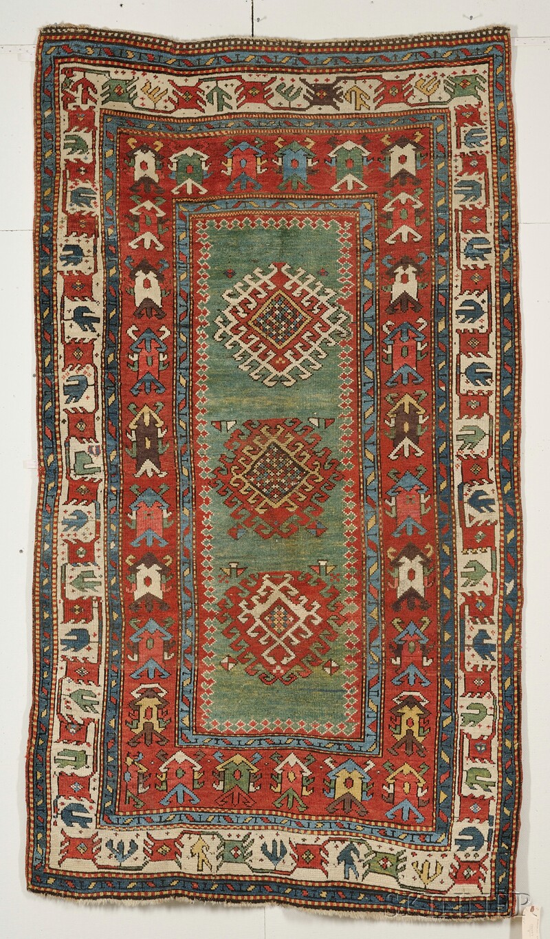 Appraisal: Bordjalou Kazak Rug Southwest Caucasus last quarter th century even