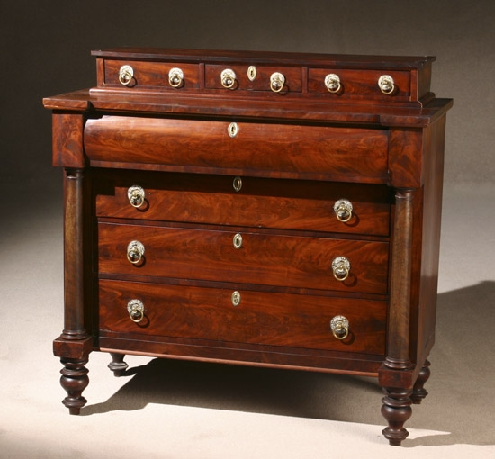 Appraisal: Classical Mahogany Gentleman's Bureau Probably Boston Area Circa Having a