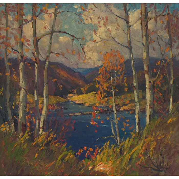 Appraisal: Frank Joseph Vavra American - Autumn Idyll c oil on