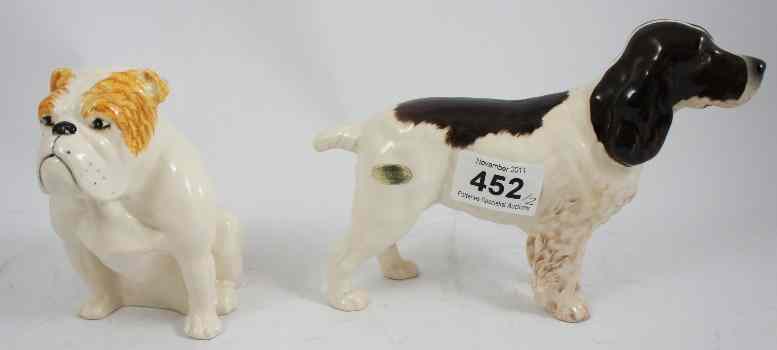 Appraisal: Beswick Cocker Spaniel and Royal Doulton Bulldog