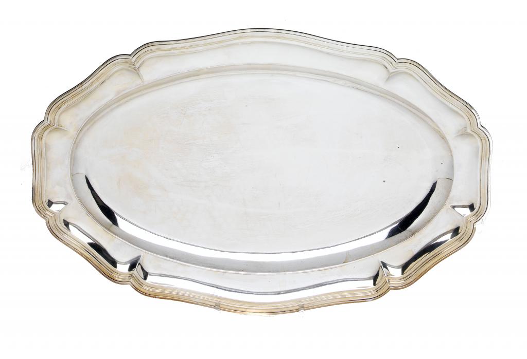 Appraisal: A GERMAN SECOND-COURSE DISH with moulded border and stepped rim