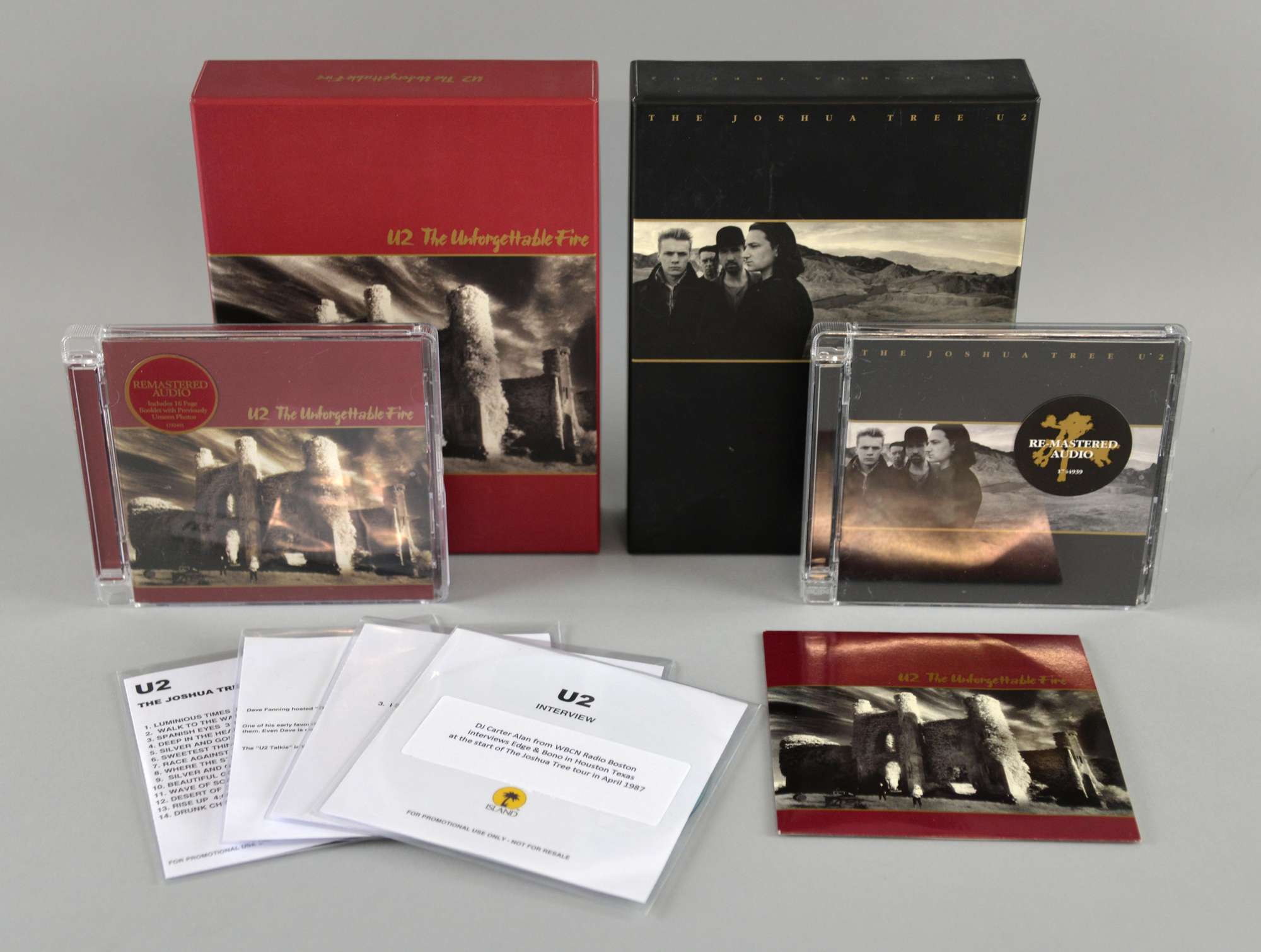 Appraisal: U The Joshua Tree The Unforgettable Fire remastered Box sets