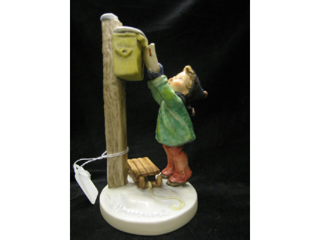 Appraisal: Hummel Figurine A Letter to Santa Claus Goebel mark