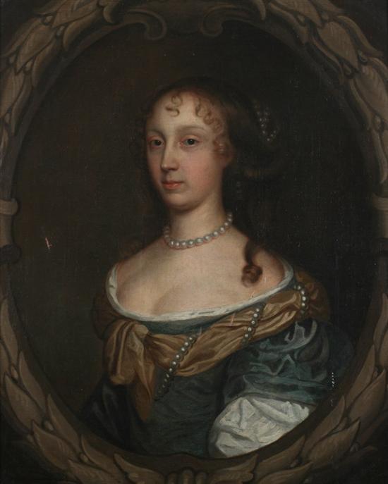 Appraisal: ENGLISH SCHOOL th Century PORTRAIT OF A LADY oil on