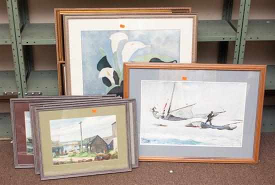 Appraisal: assorted framed prints Estimate - No condition report supplied