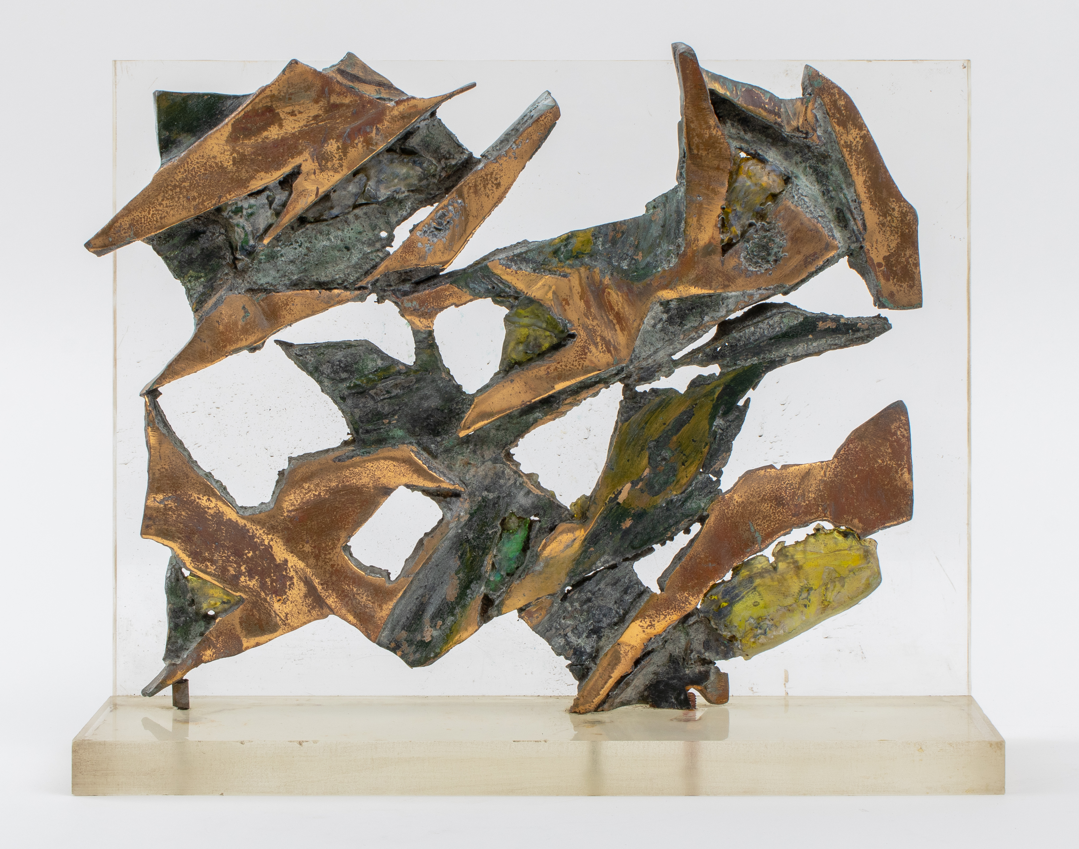 Appraisal: ESTHER FUHRMAN ABSTRACT BRONZE SCULPTURE Esther Fuhrman American b abstract