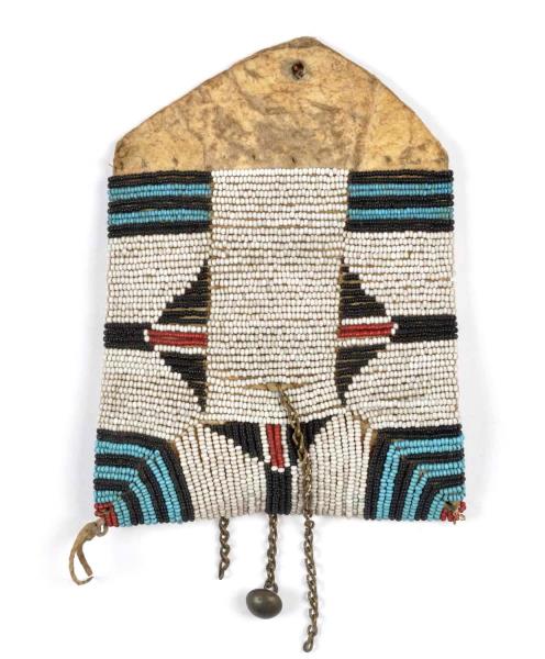 Appraisal: Beaded Tab From The th Century Sioux-Cheyenne Beaded tab from